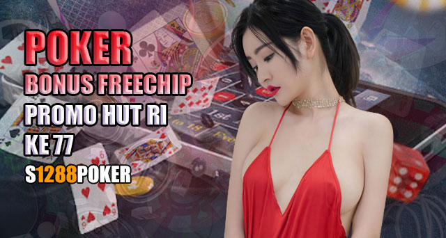 Poker bonus freechip promo HUT RI ke 77