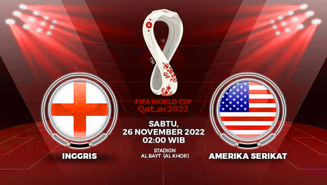 Prediksi skor Inggris vs USA 26 november 2022 malam ini