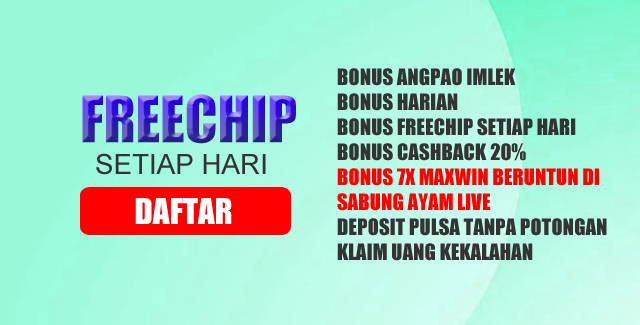 Bonus freechip 10% semua permainan