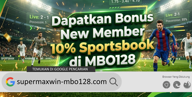 Dapatkan Bonus New Member 10% Sportsbook di MBO128